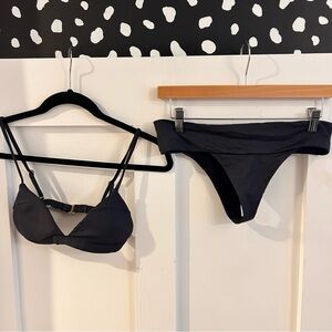 Rise swim city navy blue bikini cheeky